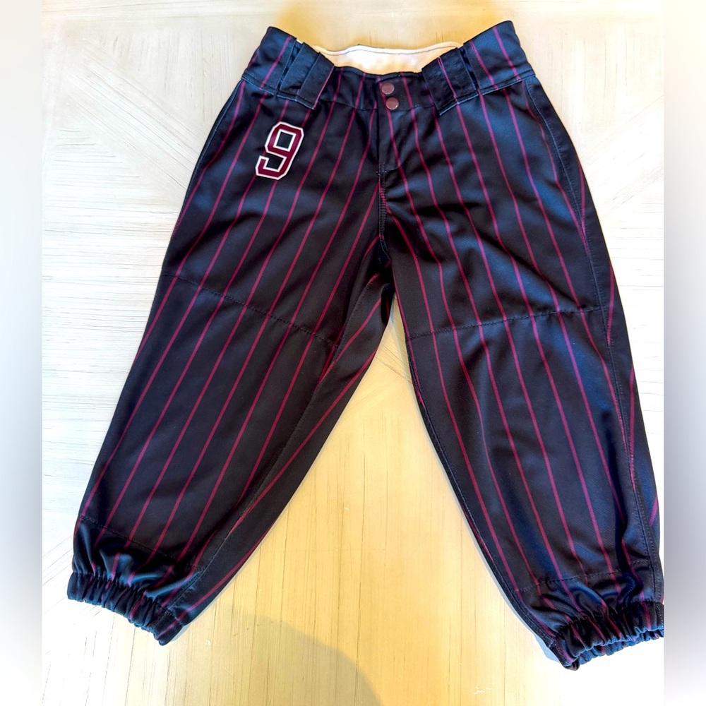 Boombah Custom #9 Hypertech Series  Softball Knickers Black/Burgundy Sz 28